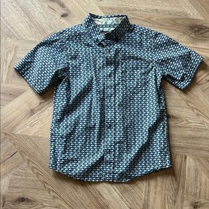 Johnston & Murphy Kids Patterned Button Down Shirt